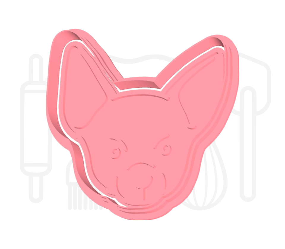 Chihuahua uitsteker + stempel - 3D-geprint