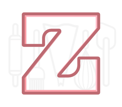 Letter Z uitsteker - chocolade letter - 3D geprint