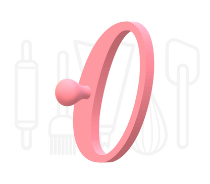 Stempel cijfer 0 - script - 3D geprint