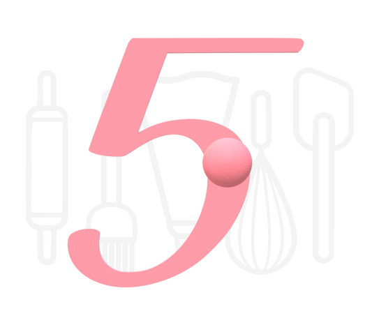 Stempel cijfer 5 - script - 3D geprint