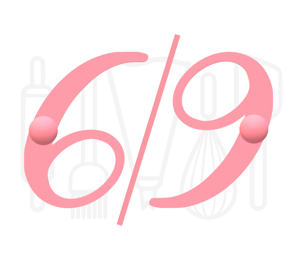 Stempel cijfer 6/9 - script - 3D geprint