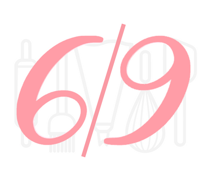 Stempel cijfer 6/9 - script - 3D geprint
