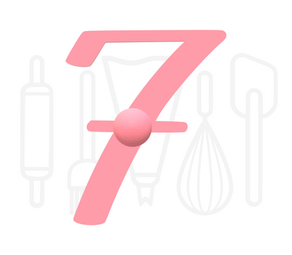 Stempel cijfer 7 - script - 3D geprint