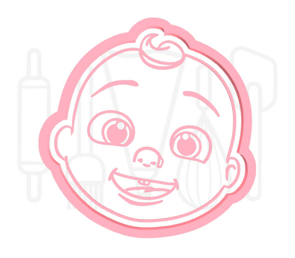 Coco melon JJ uitsteker + stempel - 3D-geprint
