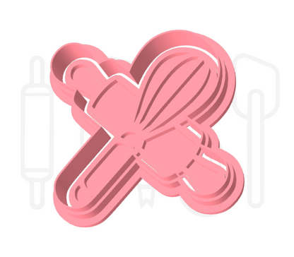 Deegroller & garde uitsteker + stempel - 3D-geprint