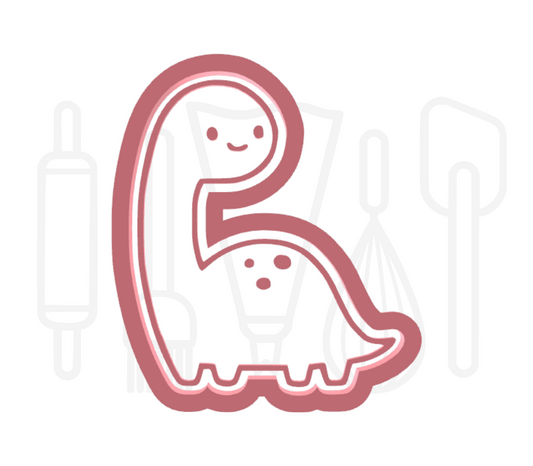 Diplodocus uitsteker + stempel - 3D-geprint
