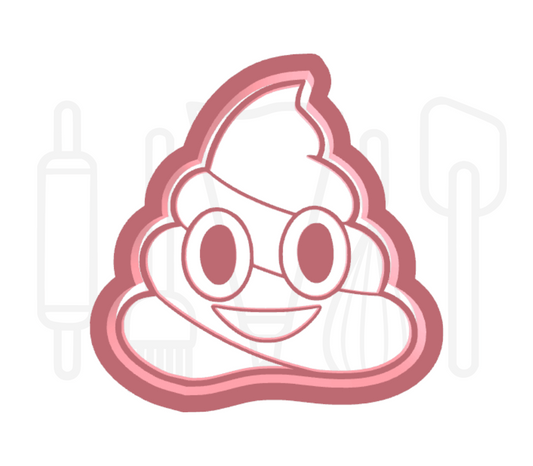 Drol emoticon uitsteker + stempel - 3D geprint