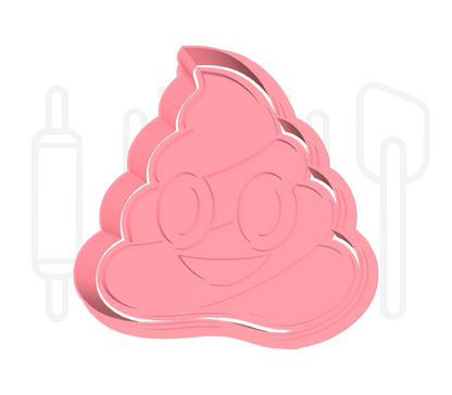 Drol emoticon uitsteker + stempel - 3D geprint