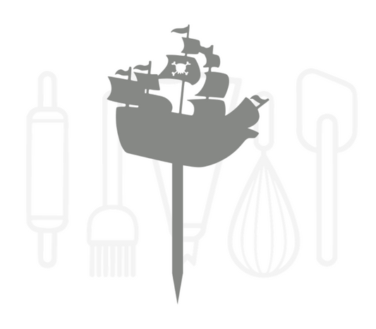 Cocktailprikker - Piratenschip 12 stuks