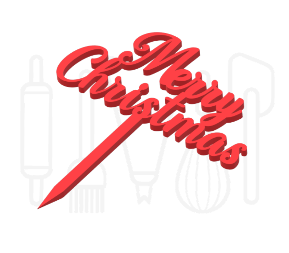 Cocktailprikker - Merry christmas 12 stuks