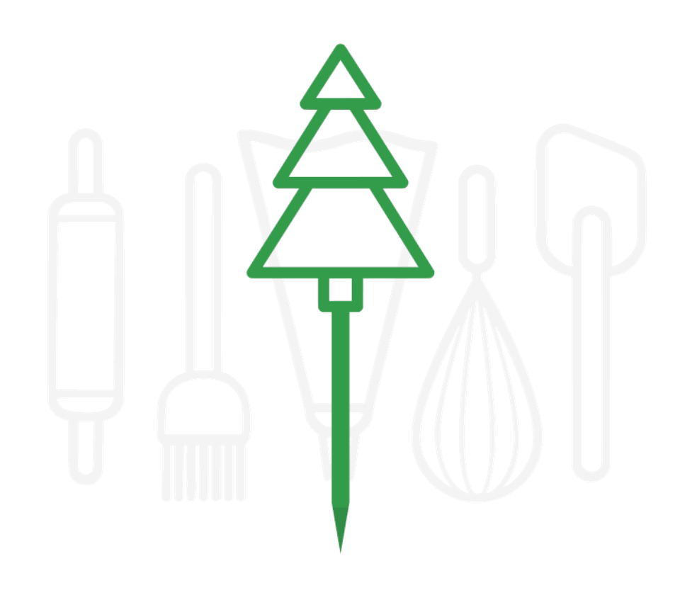 Cocktailprikker - Kerstboom 12 stuks