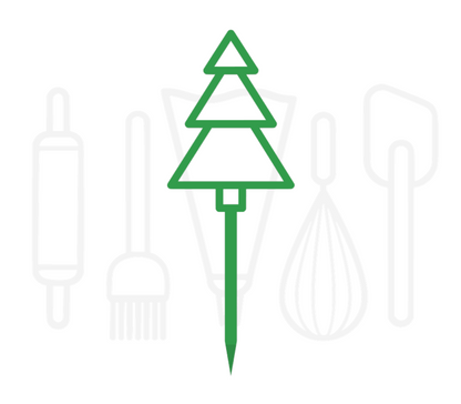 Cocktailprikker - Kerstboom 12 stuks