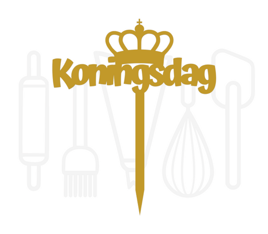 Cocktailprikker - Koningsdag met kroon 12 stuks