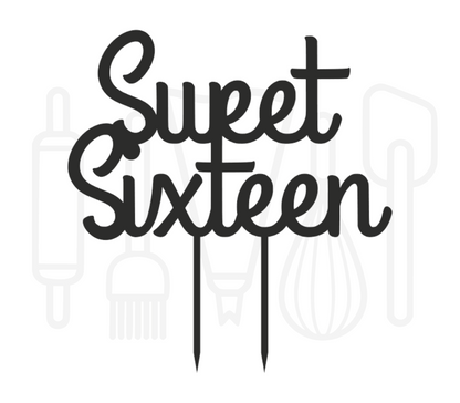 Taarttopper - Sweet sixteen sierlijk