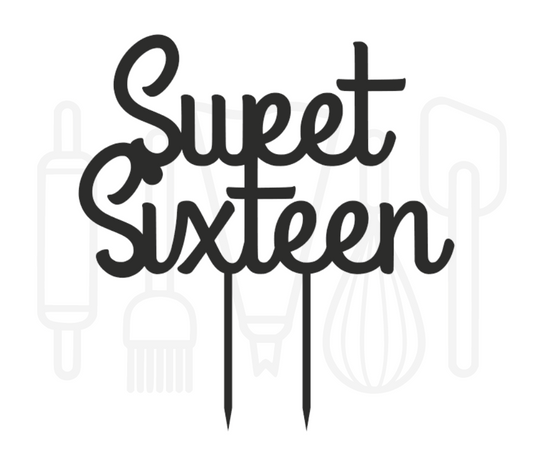 Taarttopper - Sweet sixteen sierlijk