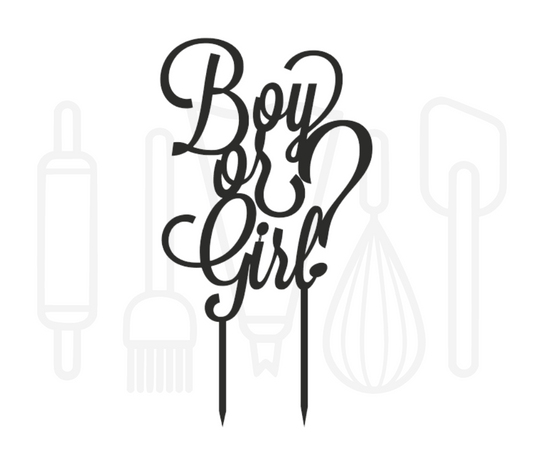 Taarttopper - Gender Reveal - Boy or Girl?