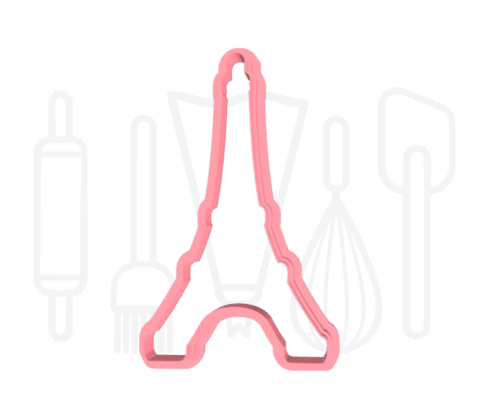 Eiffeltoren uitsteker + stempel - 3D-geprint