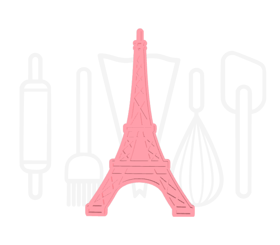 Eiffeltoren uitsteker + stempel - 3D-geprint