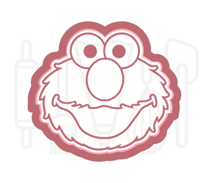 Elmo hoofd uitsteker + stempel - 3D-geprint