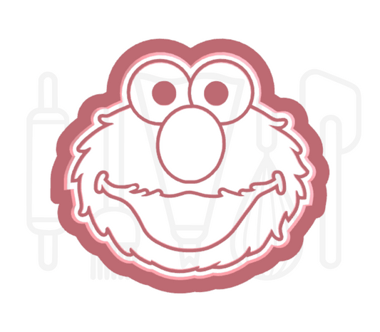 Elmo hoofd uitsteker + stempel - 3D-geprint