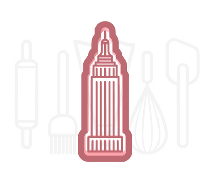 Empire State Building uitsteker + stempel - 3D-geprint