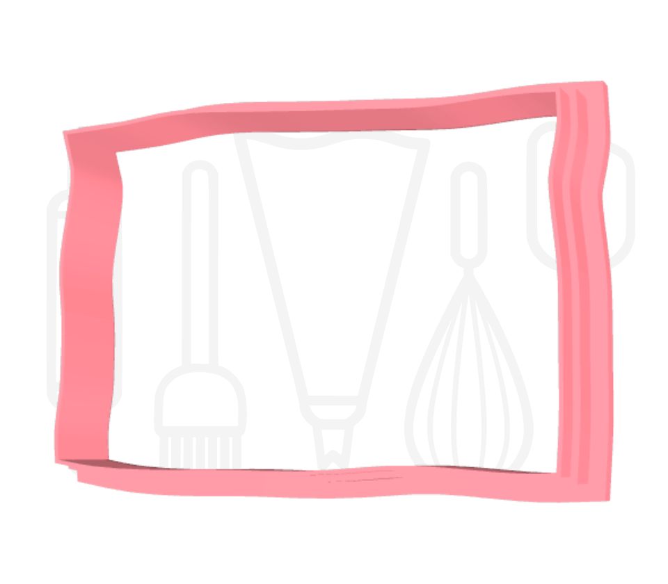 Envelop met hartje uitsteker + stempel - 3D geprint