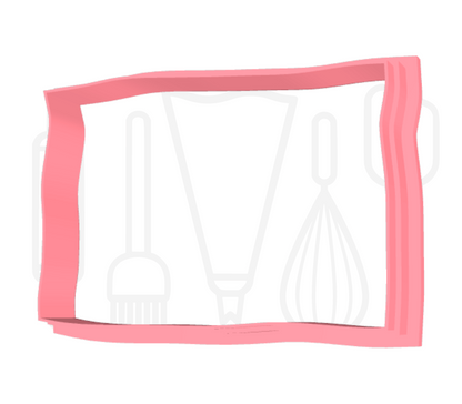 Envelop met hartje uitsteker + stempel - 3D geprint