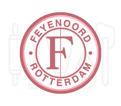 Feyenoord koekjes uitsteker met stempel - 3D geprint