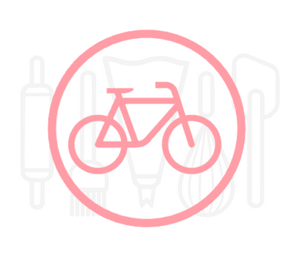 Fondant stempel Fiets - 3D Geprint