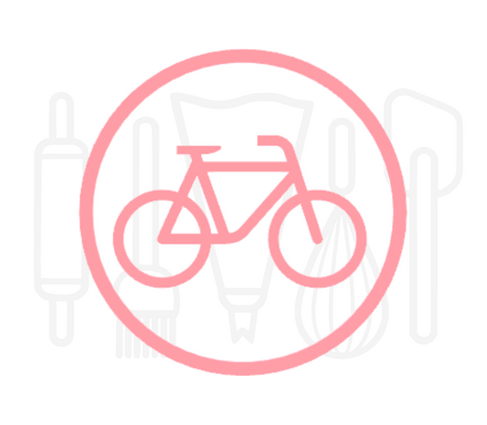 Fondant stempel Fiets - 3D Geprint