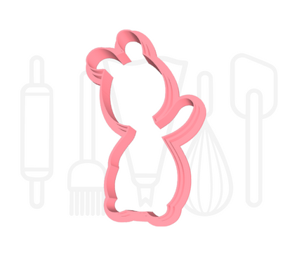 Knuffeltje uitsteker + stempel - 3D-geprint