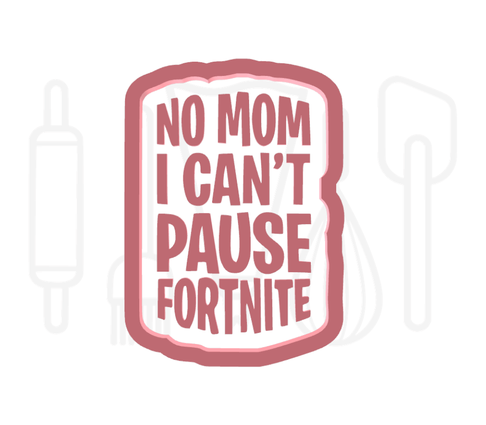 Fortnite pause uitsteker + stempel - 3D-geprint