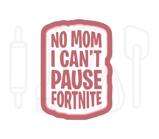 Fortnite pause uitsteker + stempel - 3D-geprint
