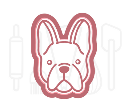 Franse bulldog uitsteker + stempel - 3D-geprint