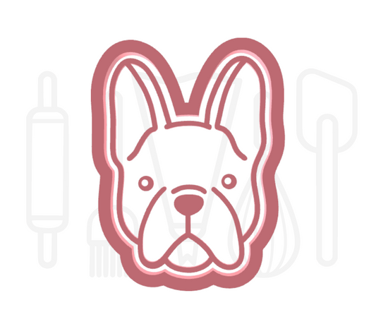 Franse bulldog uitsteker + stempel - 3D-geprint
