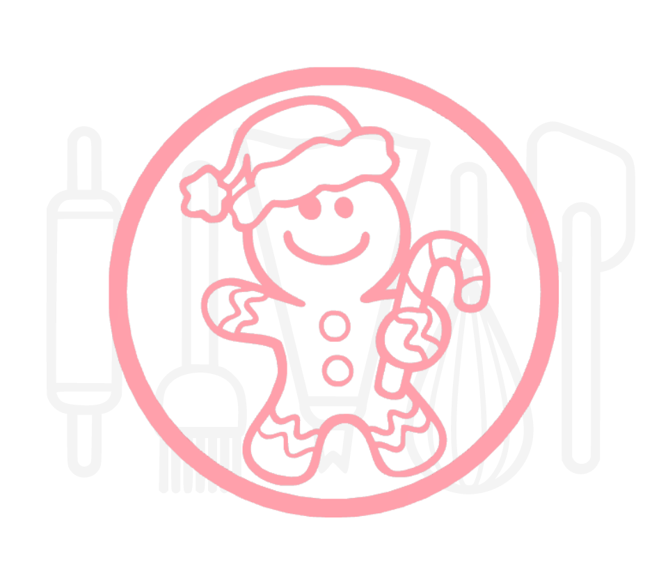 Fondant stempel Gingerbread met zuurstok - 3D Geprint
