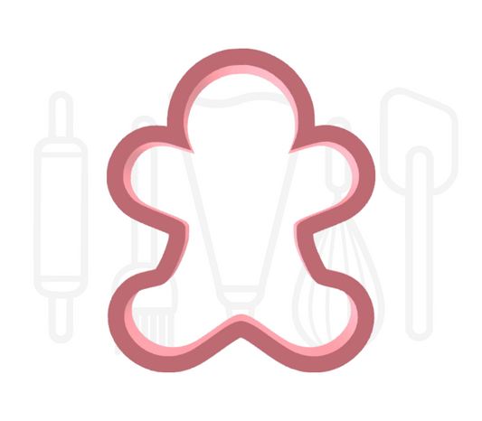 Gingerbread poppetje uitsteker - 3D geprint