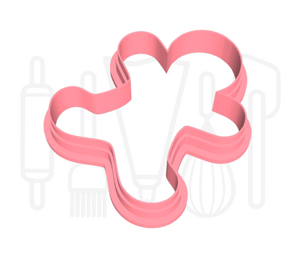 Gingerbread poppetje uitsteker - 3D geprint