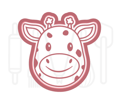 Giraffenkop uitsteker + stempel - 3D-geprint