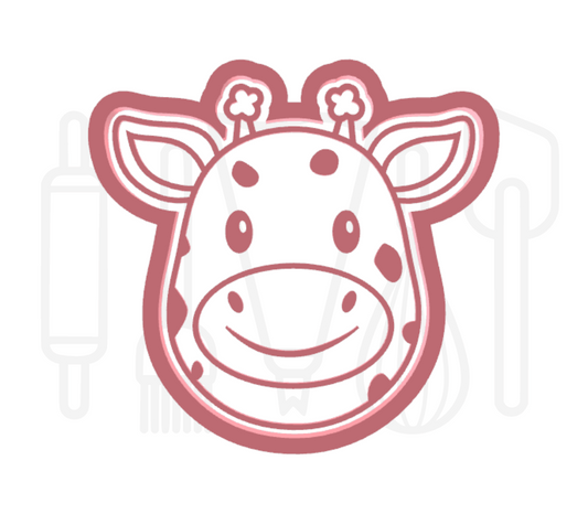Giraffenkop uitsteker + stempel - 3D-geprint