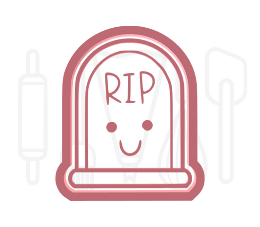 Grafsteen RIP uitsteker + stempel - 3D-geprint