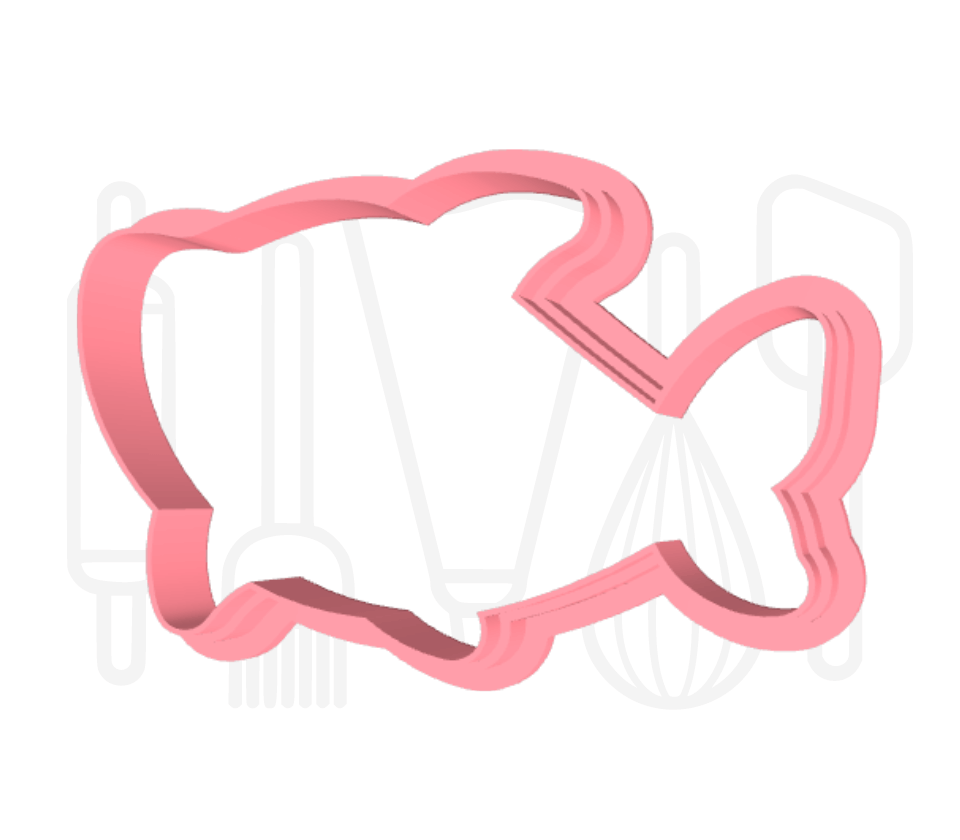 Haai 2 uitsteker + stempel - 3D-geprint