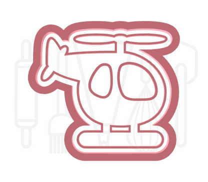 Helikopter uitsteker + stempel - 3D-geprint