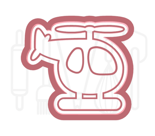 Helikopter uitsteker + stempel - 3D-geprint