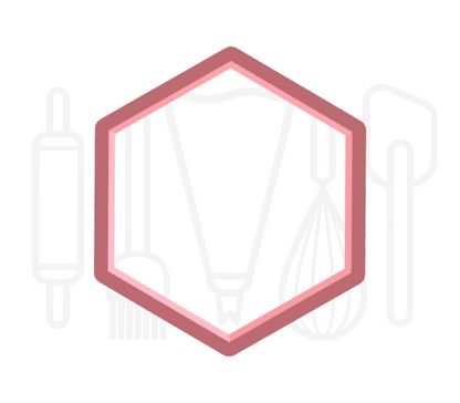 Basisvorm hexagon uitsteker - 3D geprint