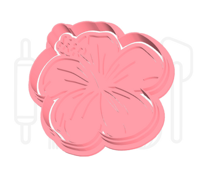 Hibiscus uitsteker + stempel - 3D-geprint