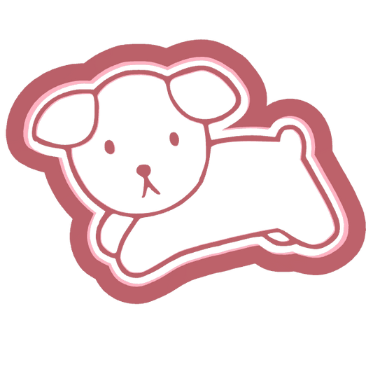 Hondje uitsteker + stempel - 3D-geprint