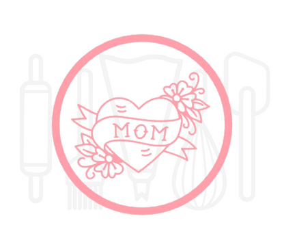 Fondant stempel Mom tattoo - 3D Geprint