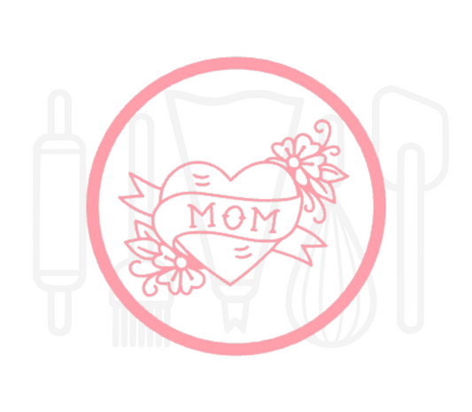 Fondant stempel Mom tattoo - 3D Geprint