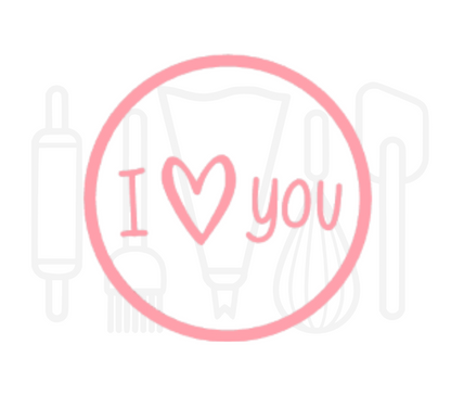 Fondant stempel I love you - 3D Geprint